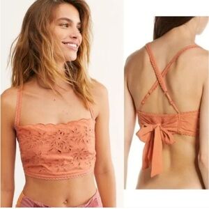 NWT Intimately By Free People Size M Bronze Cassandra Cross-Back Cropped…